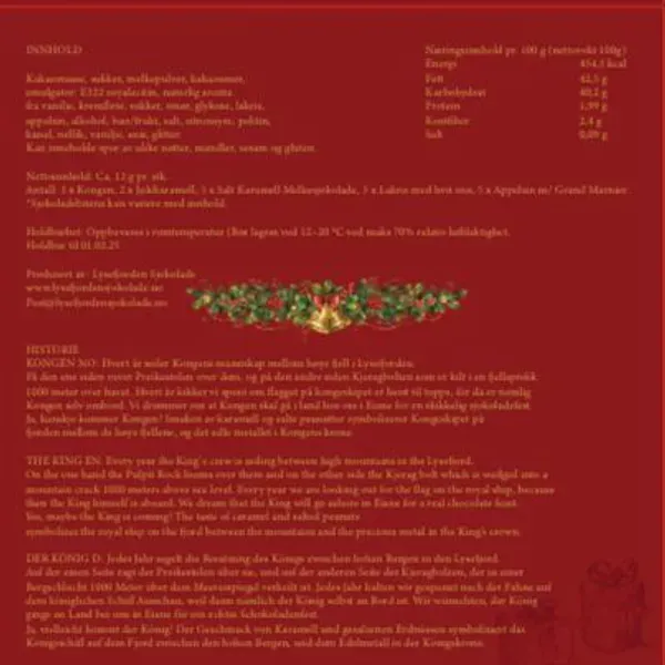 Hovedbilde GAVEPAKKE MED 25 BITER KONFEKT I JULEESKE