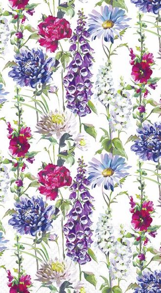 Hovedbilde Avlange servietter, blomst